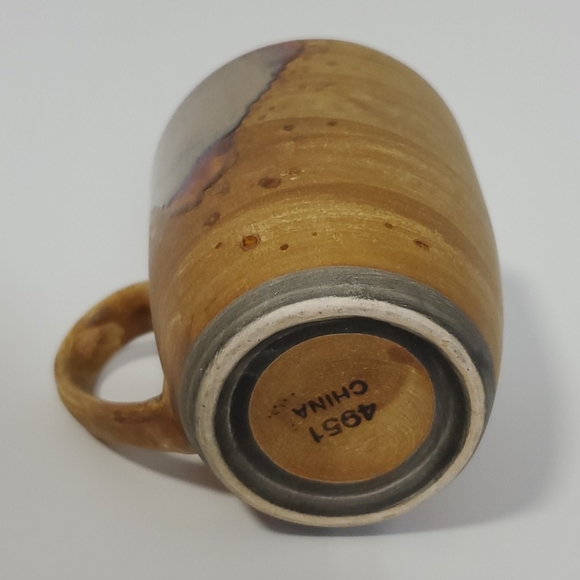 Sango Splash Coffee Mug Cup 4951 Brown Stoneware - Picture 4 of 6